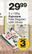 Fairview Feta Regular/With Olives-3 x 100g