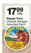 Happy Cow Cheese Wedges-120g Each