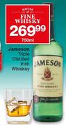 Jameson Triple Distilled Irish Whiskey-750ml