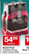 Brutal Fruit Cranberry-Rose Spirit Cooler NRB-6x275ml
