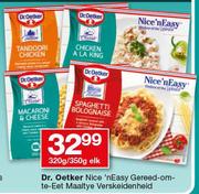 Dr.Oetker Nice n Easy gereed-om-te-eet maaltye verskeidenheid-320g/350g Elk