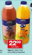 Take 5 100% Fruit Juice Blend-1.5Ltr Each