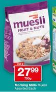 Morning Mills Muesli Assorted-750g Each