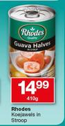 Rhodes koejawels In stroop-410g