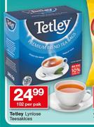 Tetley lynlose teesakkies-102 Per Pak
