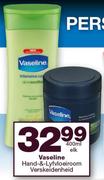 Vaseline Hand & Lyfvloei room verskeidenheid-400ml Elk