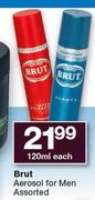Brut Aerosol For Men Assorted-120ml Each