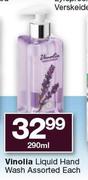 Vinolia Liquid Hand Wash Assorted-290ml Each