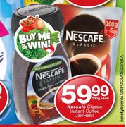 Nescafe Classic Instant Coffee Jar/ Refill-200g Each