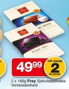 Frey Sjokoladeblokke Verskeidenheid-2x100g
