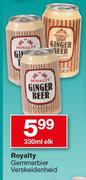 Royalty Gemmerbier Verskeidenheid-330ml Elk