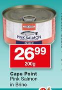 Cape Point Pink Salmon In Brine-200g