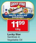 Lucky Star Sardines In Vegetable Oil-120g