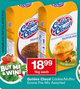 Golden Cloud Cookie/Muffin/Scone Pre-Mix-1kg Each