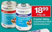 Crystal Valley Ingedampte Melk Verskeidenheid-410g Elk