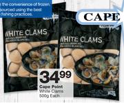 Cape Point White Clams-500g Each