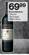 Zonnebloem Merlot/Pinotage-750ml Each