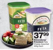 Simonsberg/President Feta Cheese-400g Each