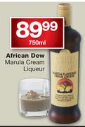 African Dew Marula Cream Liqueur-750ml