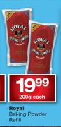 Royal Baking Powder Refill-200g Each