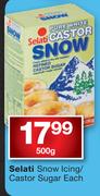 Selati Snow Icing/Castor Sugar-500g Each