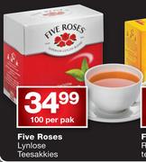 Five Rose Lynlose Teesakkies-100 Per Pak