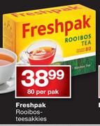 Freshpak Rooibos Teesakkies-80 Per Pak