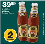 All Gold Tomato Sauce-2x700ml