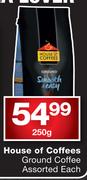 House Of Coffee Ground Coffee-250g Each