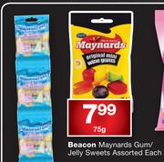 Beacon Maynards Gum/ Jelly Sweets-75g Each