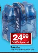 Aquelle Nie Vonkelebde Water-6x500ml Per Pak
