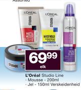 L'Oreal Studio Line Mousse 200ml Or Jel 150ml Verskeidenheid-elk