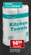 Housebrand Roller Towels-2 Per Pack