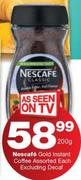 Nescafe Gold Instant Coffee Assorted-200g Each