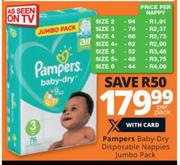 Pampers Baby Dry Disposable Nappies Jumbo Pack-Per Pack