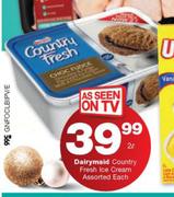 Dairymaid Country Fresh Ice Cream Assorted-2Ltr Each