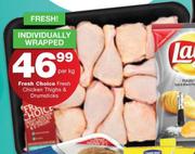 Fresh Choice Fresh Chicken Thighs & Drumsticks-Per Kg