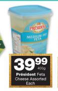 President Feta Cheese Assorted-400g Each