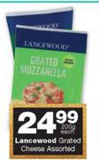 Lancewood Grated Cheese Assorted-200g Each