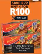 Enterprise Pork Sausages Assorted-4 x 375g