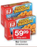 I&J Golden Smackeroos-800g Each