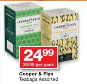Cooper & Flyn Teabags Assorted-20/40 Per Pack