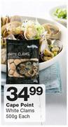 Cape Point White Clams-500g Each