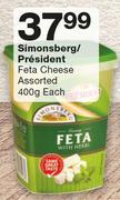 Simonsberg/President Feta Cheese-400g Each
