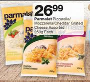 Parmalat Pizzarella/Mozzarella/Cheddar Grated Cheese-250g Each