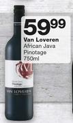 Van Loveren African Java Pinotage-750ml 