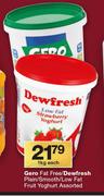 Nero Fat Free/Dewfresh Plain/Smooth/Low Fat Fruit Yoghurt-1kg Each