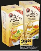 Bakers ProVita Multigrain/Wholewheat Crispbread-500g Each