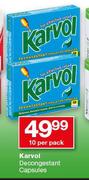Karvol Decongestant Capsules-10 Per Pack