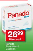 Panado Paracetamol Capsules-20 Per Pack